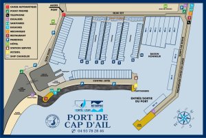 60 x 11 Mètre Poste d'amarrage Cap d'Ail Port de Plaisance A Vendre